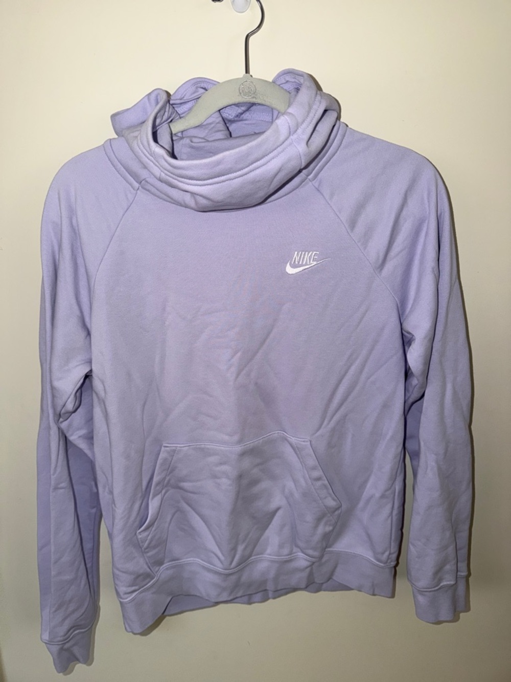 Nike Light Purple Pullover Hoodie with White Swoosh
